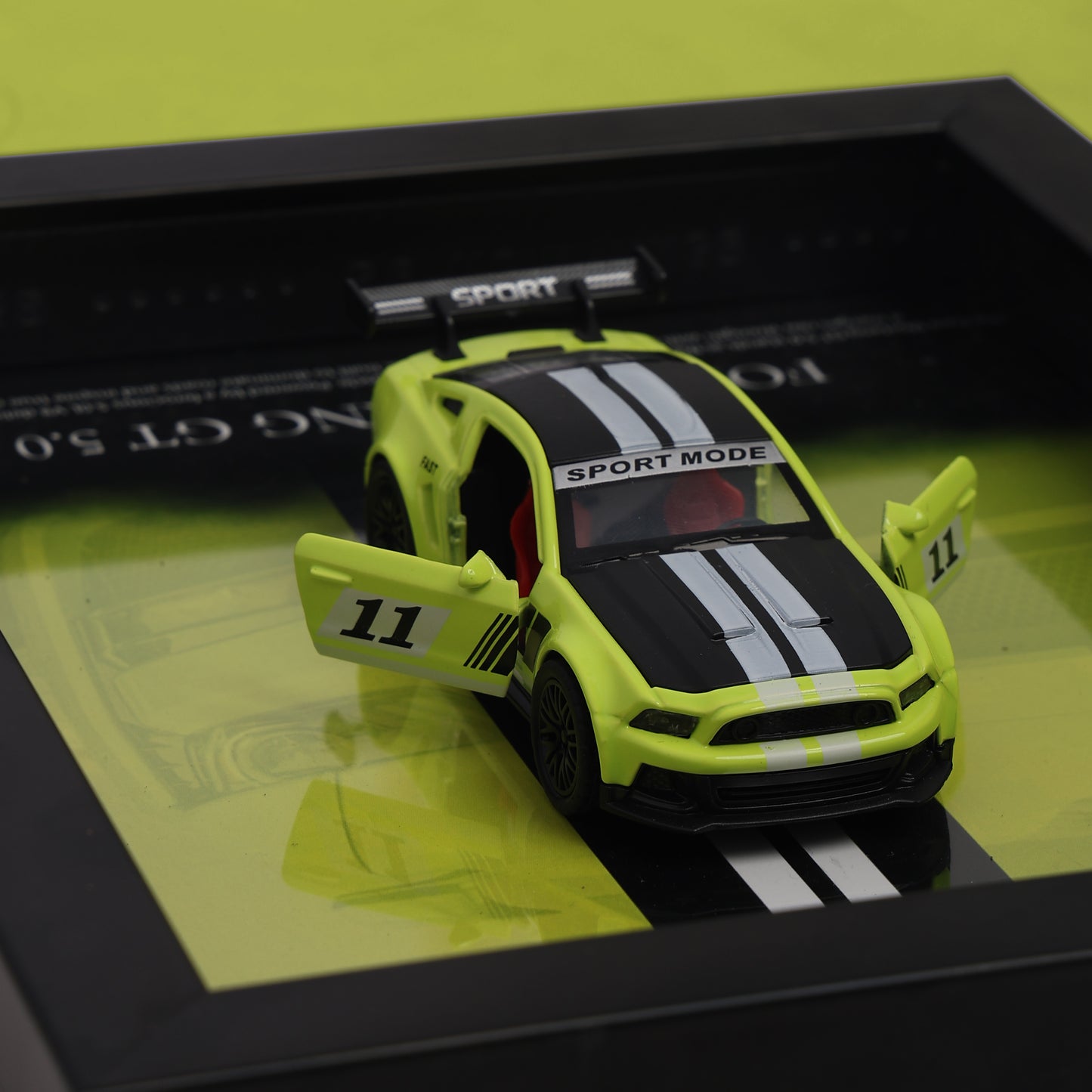 3D Car Frame | Ford Mustang GT 5.0 Diecast Car Model