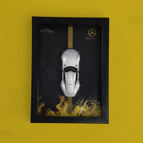 Mercedes-Benz 3D Car Frame with Mercedes-Benz Diecast Car – Luxury Mercedes Car Frame Wall Decor