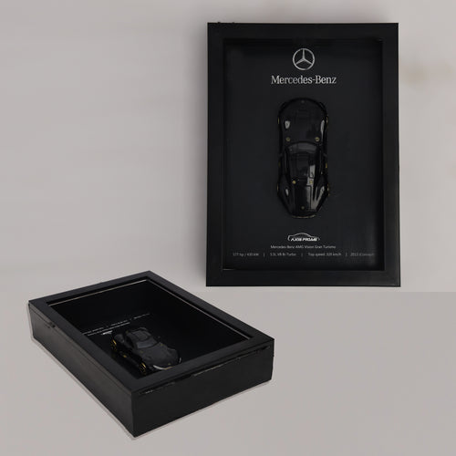 Mercedes-Benz 3D Car Frame with 1:24 Mercedes-Benz Diecast Car – Luxury Mercedes Car Frame Wall Decor