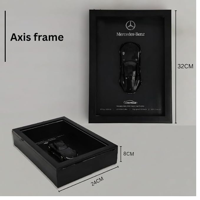 -Benz 3D Car Frame with 1:24 Mercedes-Benz Diecast Car – Luxury MMercedesercedes Car Frame Wall Decor