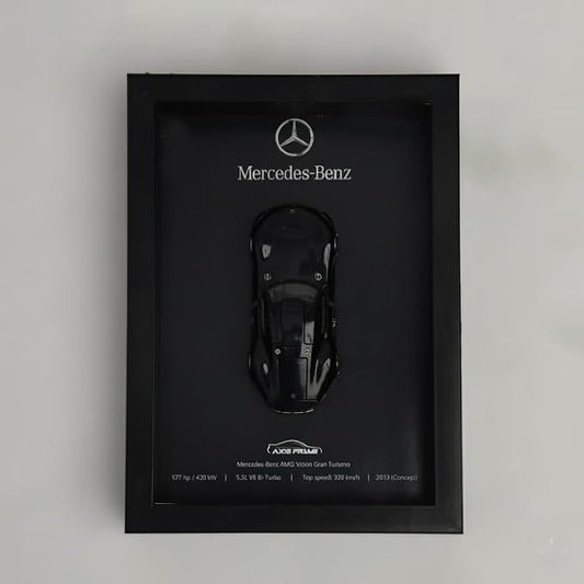 -Benz 3D Car Frame with 1:24 Mercedes-Benz Diecast Car – Luxury MMercedesercedes Car Frame Wall Decor