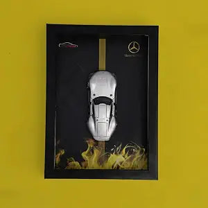 Mercedes-Benz 3D Car Frame with Mercedes-Benz Diecast Car – Luxury Mercedes Car Frame Wall Decor