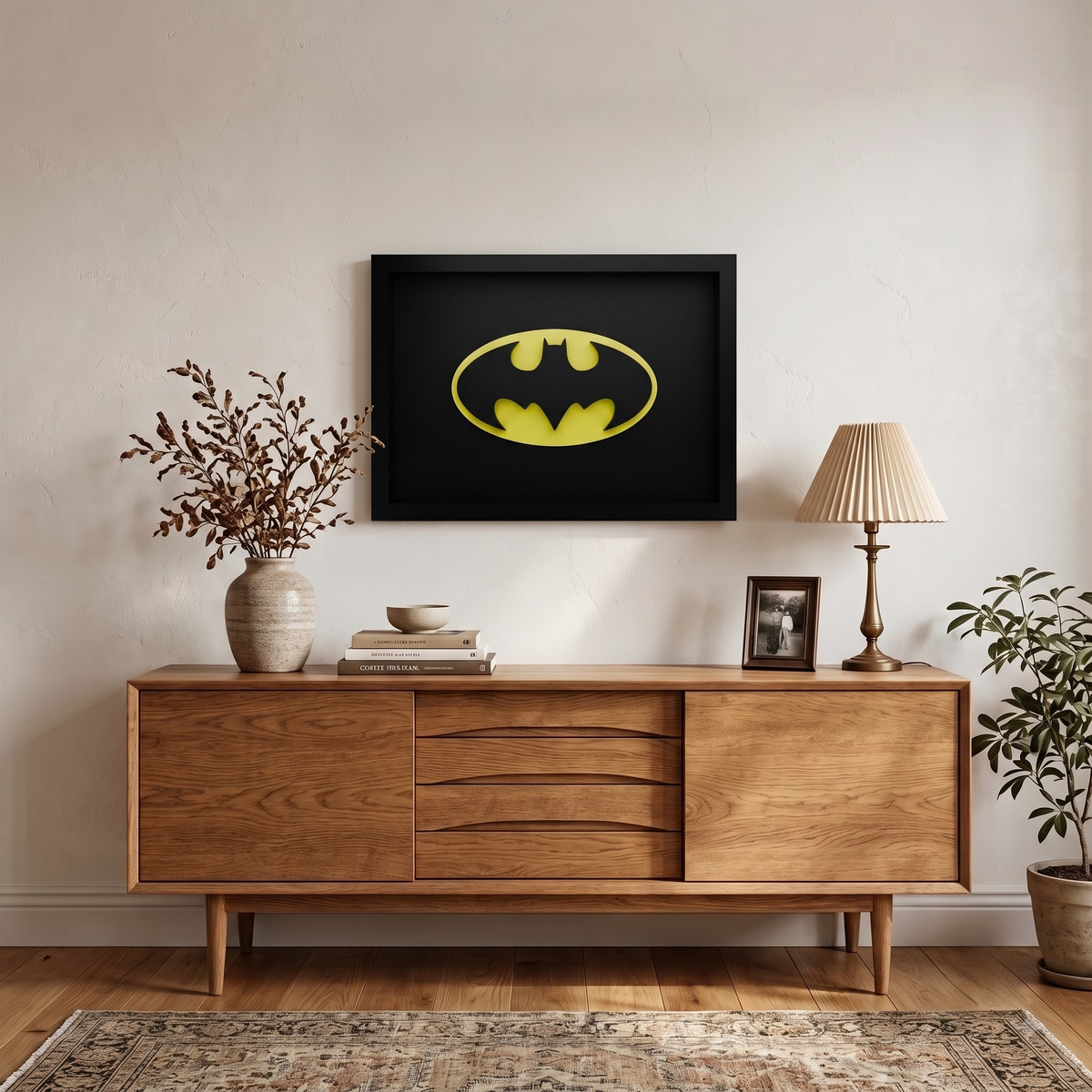 Premium Batman 3D Frame | Superhero Wall Decor