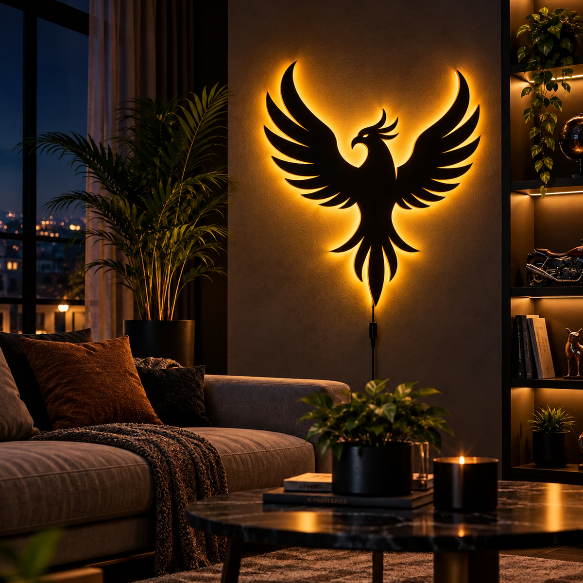 Premium Phoenix LED Wall Lamp | Phoenix Wall Decor
