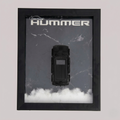 Hummer 1:32 diecast car mounted in premium 3D car frame wall decor