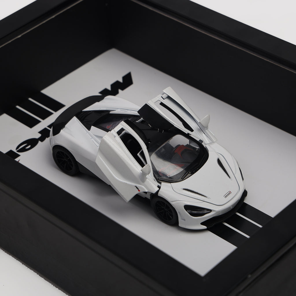 McLaren 720S 3D Car Frame with McLaren 720S Diecast Car – Premium McLaren Car Frame Wall Decor