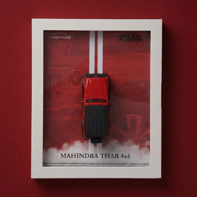 thar 4x4 diecast car 3d car frame wall decor