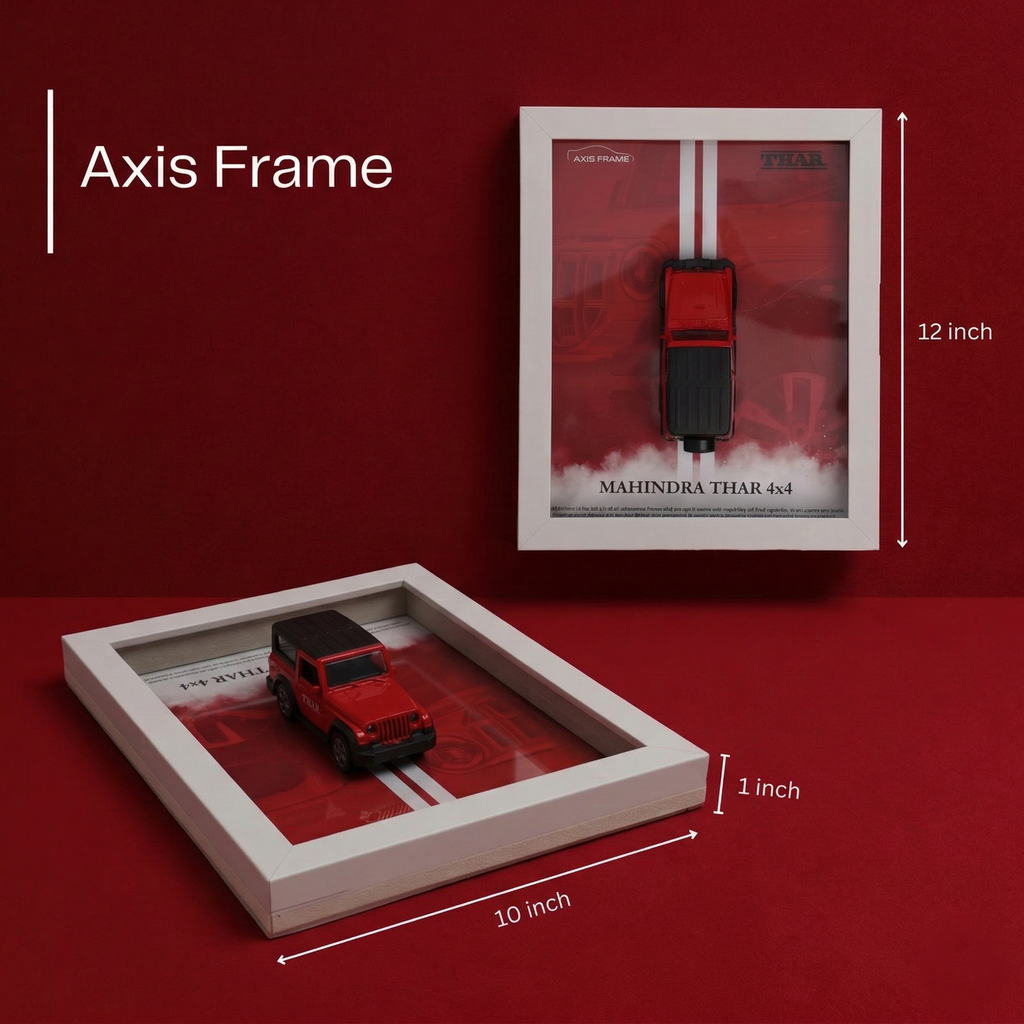 thar 4x4 diecast car 3d car frame wall decor