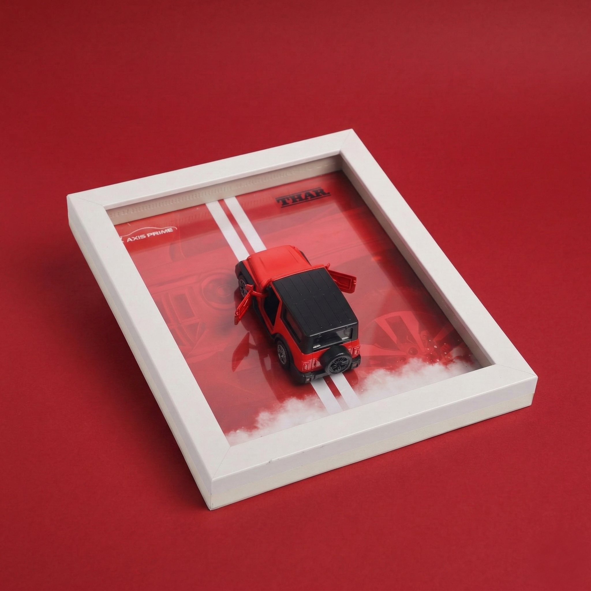 thar 4x4 diecast car 3d car frame wall decor
